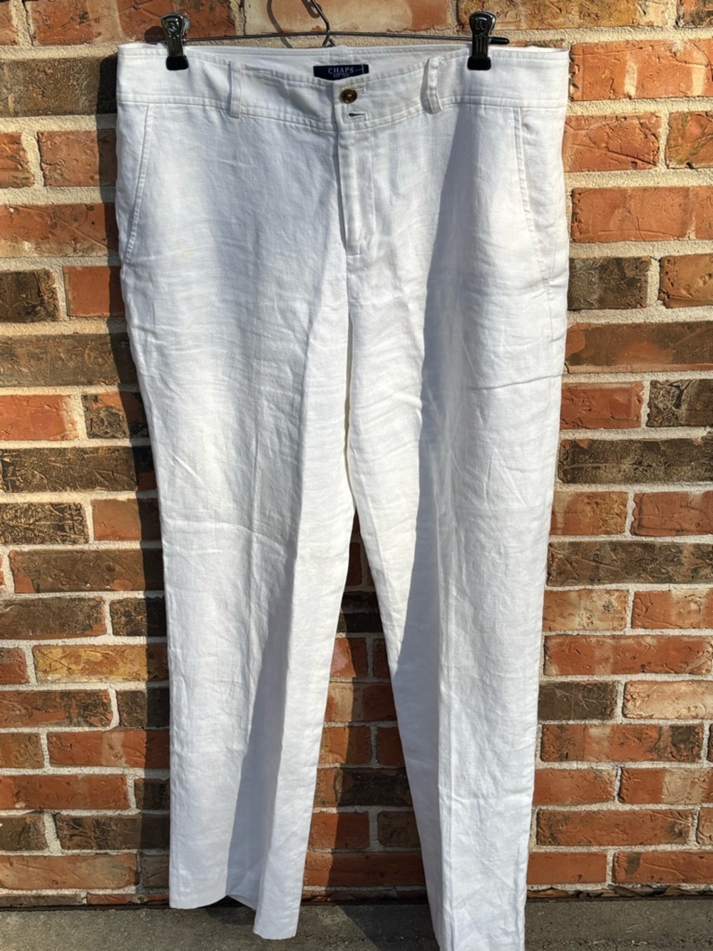 Linen Pants By Chaps , Fully, Lined, Straight Leg. Woman’s Size 12